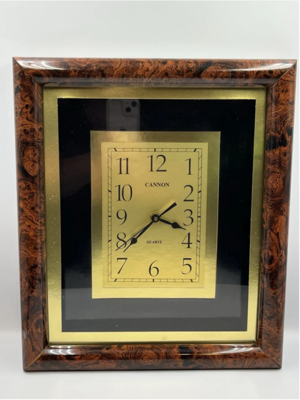 VINTAGE cannon quartz vintage clock STILL WORKS AFTER ALL THESE YEARS SEE ALL